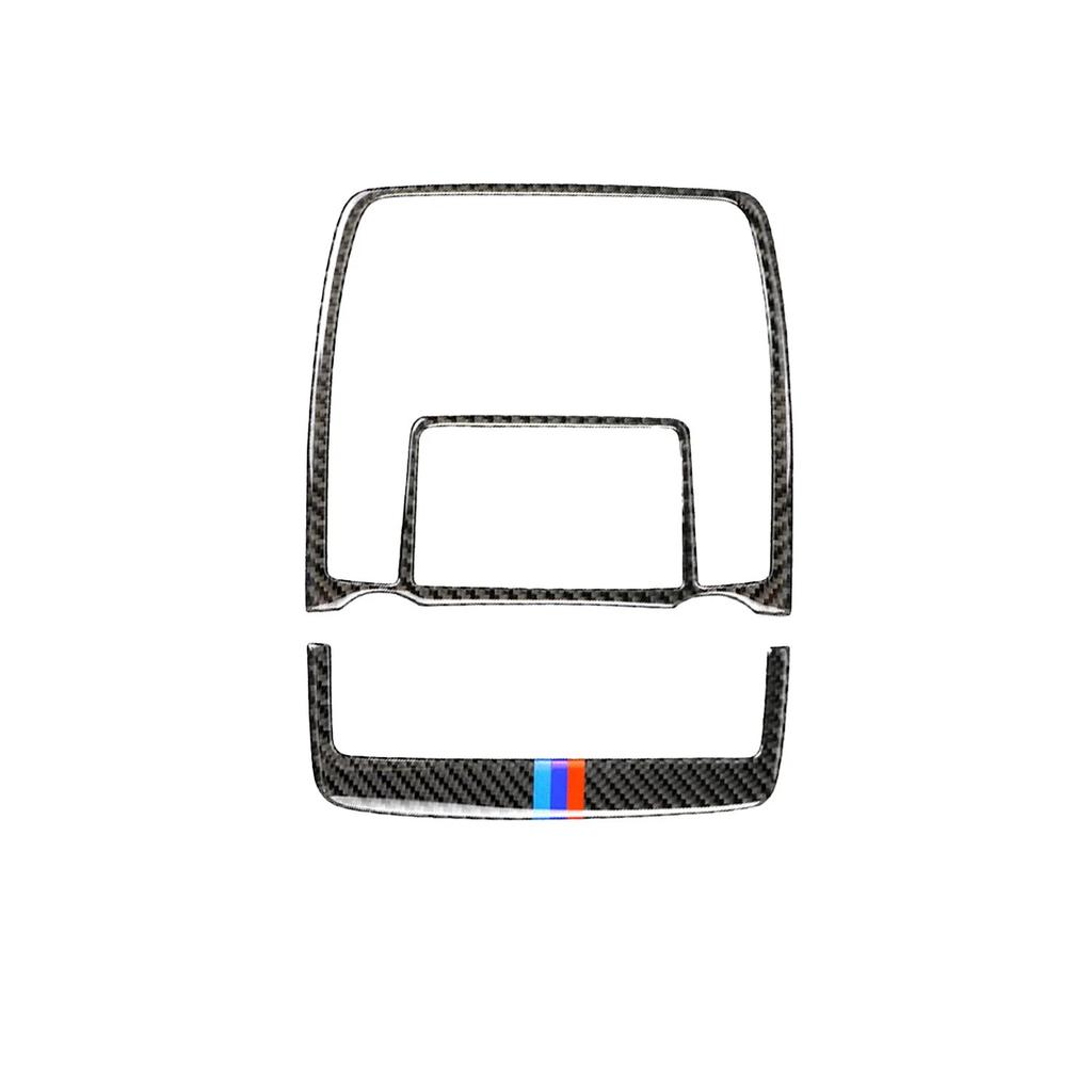 Car Front Reading Light Cover Trim Sticker Carbon Fiber Decal Decoration For BMW X5 E70 X6 E71 2007-2014 Interior Accessories