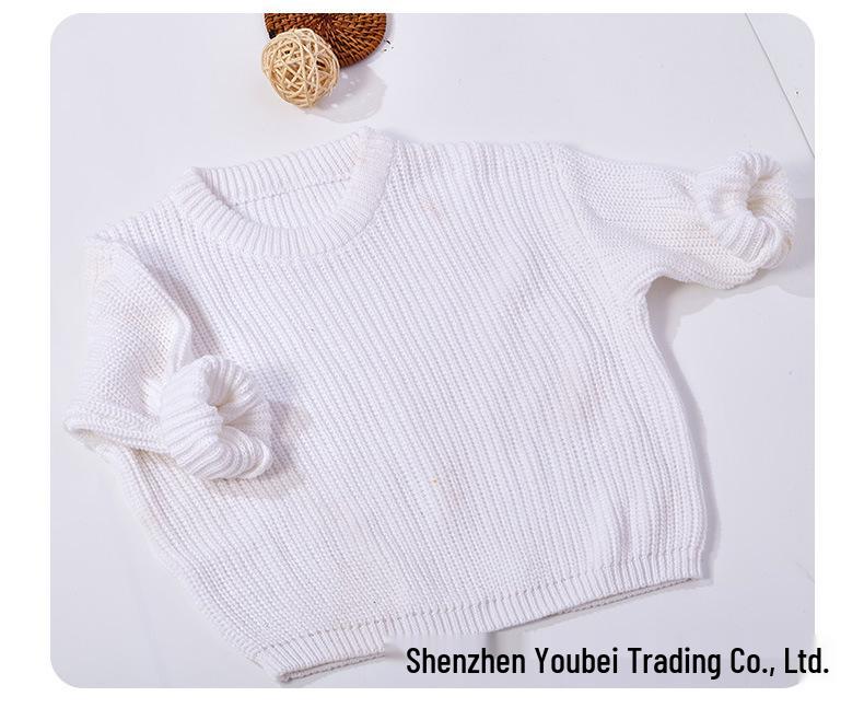 Baby Unisex 100% Cotton Knit Sweater - Soft & Comfortable