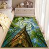 "Nature Tree Spiral Sky Forest Themed Decorative Living Room Carpet" Suitable for Use As an Anti-slip for Living Room Bedroom Sofas