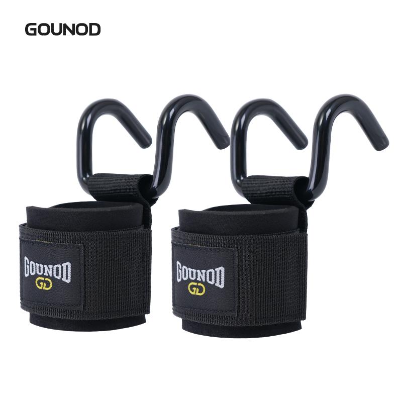 Heavy Duty Weight Lifting Hook Grips With Wrist Straps For Gym Workout Powerlifting Pull-Ups Fitness Gloves