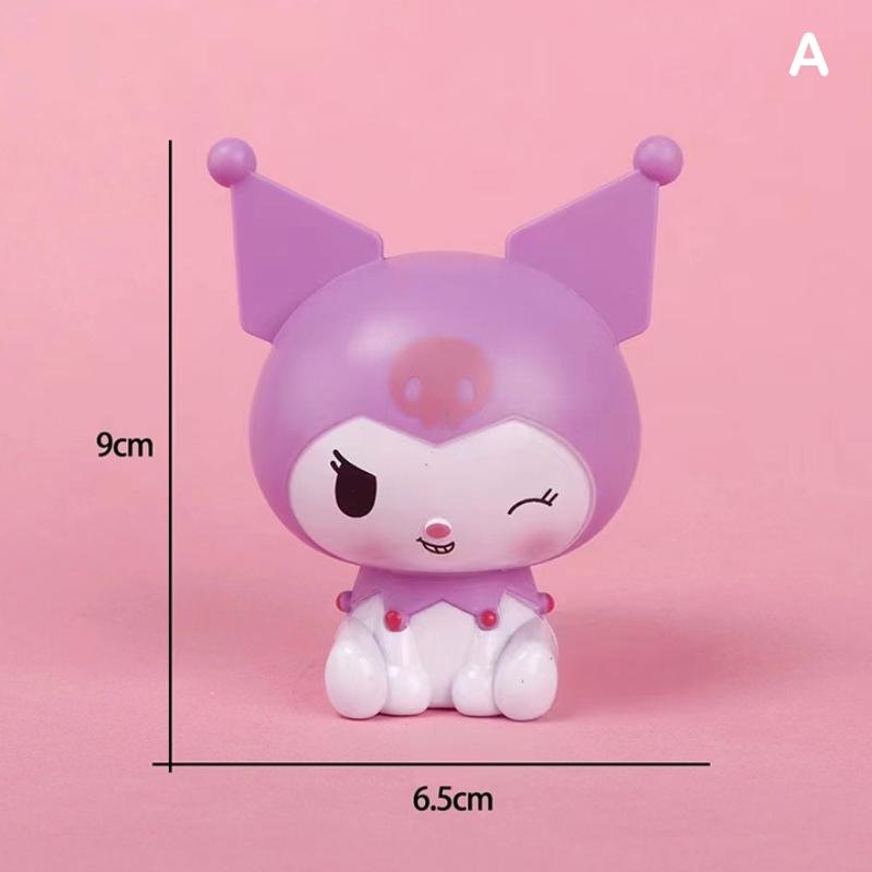 

Kawaii Anime Figure Cinnamoroll Pachacco Kuromi Doll Hello Kitty Action Figures Diy Cake Decorate Toys Gifts For Children