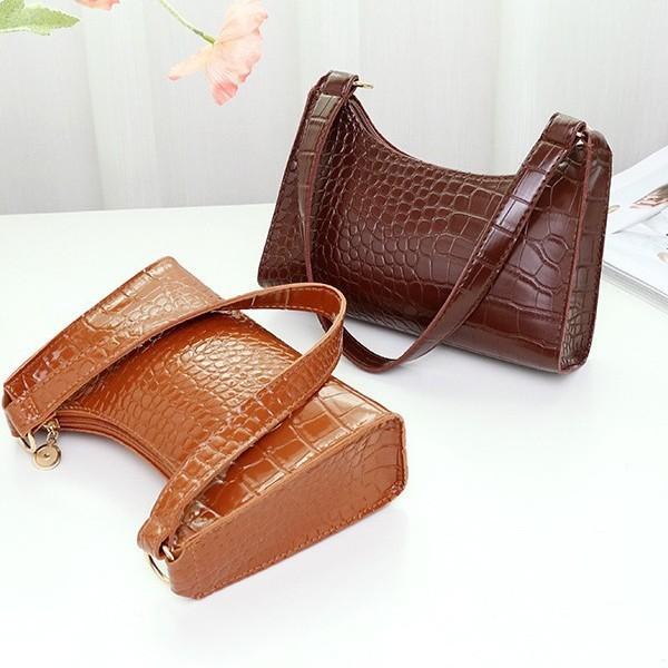 Armpit-Tasche mit Steinmuster, Damen-Handtasche, Lässige und modische Damen-Handtasche