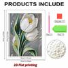 DIY Pearl Painting Set Lily Pattern Home Decoration Handmade Sticky Diamond Creative Canvas Pearl Art Painting Crafts Perfect Gift
