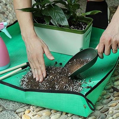 Gartenarbeit Pflanzung Matte PE Anlage Blumenerde Pad Blumentöpfe Boden Matte (Grün)