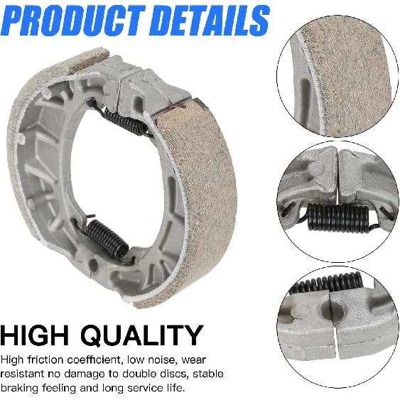 YOXUFA Mini Bike Brake Lever Kit Drum Brake Cable Shoes Replacement For Coleman CT200U CT200U-EX BT200X Baja Warrior Heat MB200 Massimo Axis M200