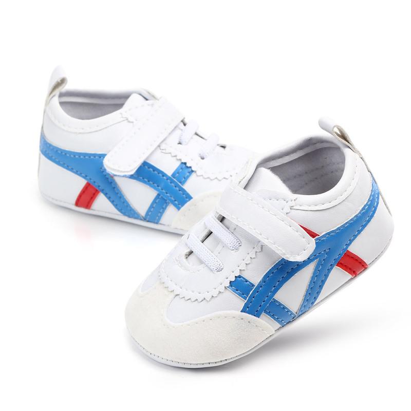 Boy Girl Baby Shoes Non-slip Soft Sole PU Leather Magic Sticker Infant Toddler
