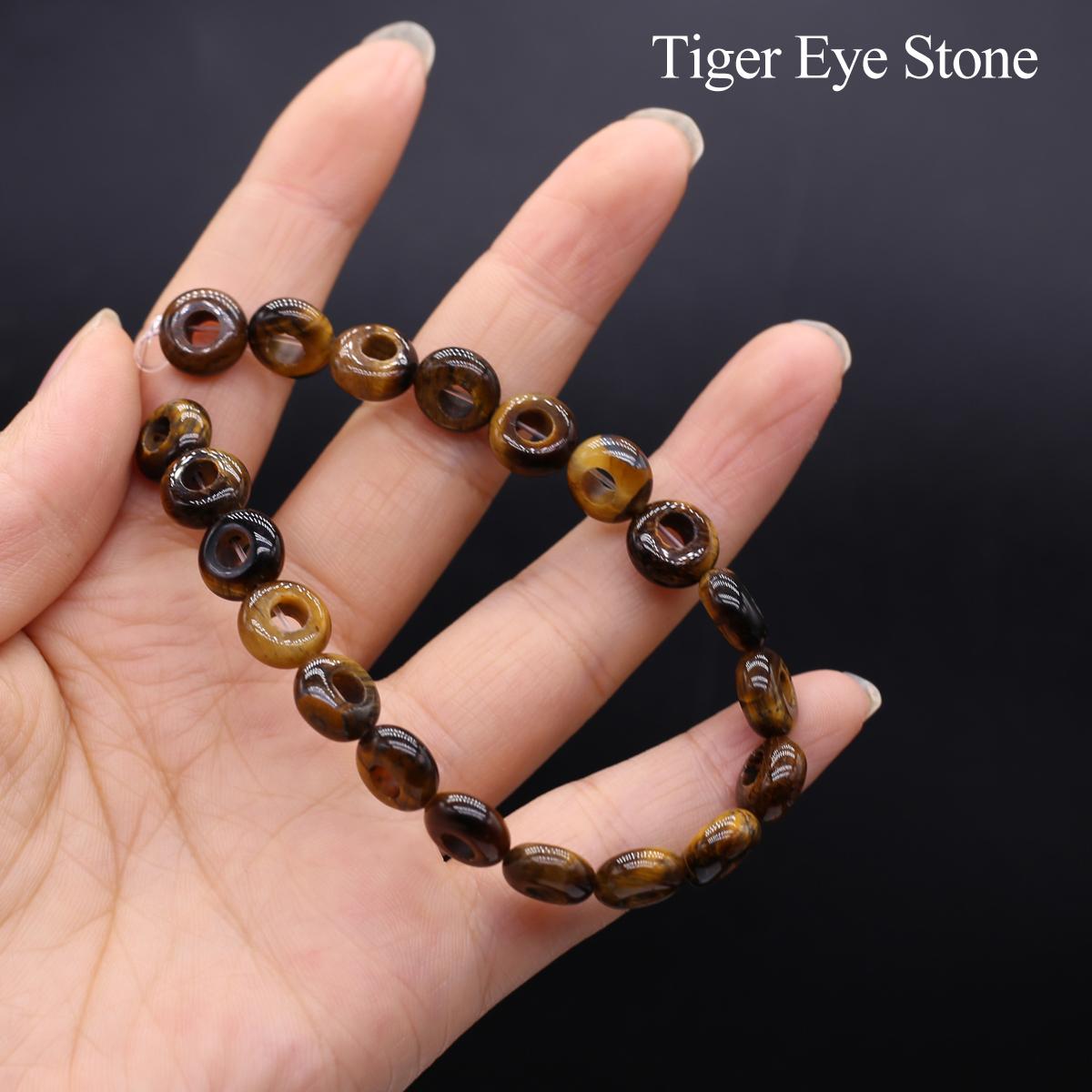 

20 шт./нитка энергетические бусины из натурального камня с большими отверстиями, бусины из хрусталя рейки, бусины из желтого нефрита для изготовления ювелирных изделий своими руками 20 см 20Pcs/String-20cm