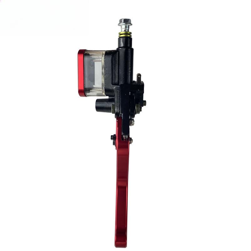 Motorcycle Modification Accessories Brake Pump Assembly Transparent Aluminum Cover Pump 7/8Handlebar Hydraulic Brake Pump Clutch