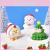 Adorable Resin Christmas Cartoon Animal Snowman Pig Duck Tree Ornaments