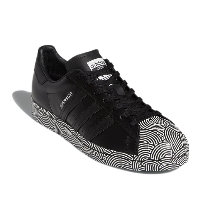 Adidas Hirocoledge X Superstar Tokyo - Black Unisex Sneakers Core-Black Cloud-White Blue-Bird FY1589