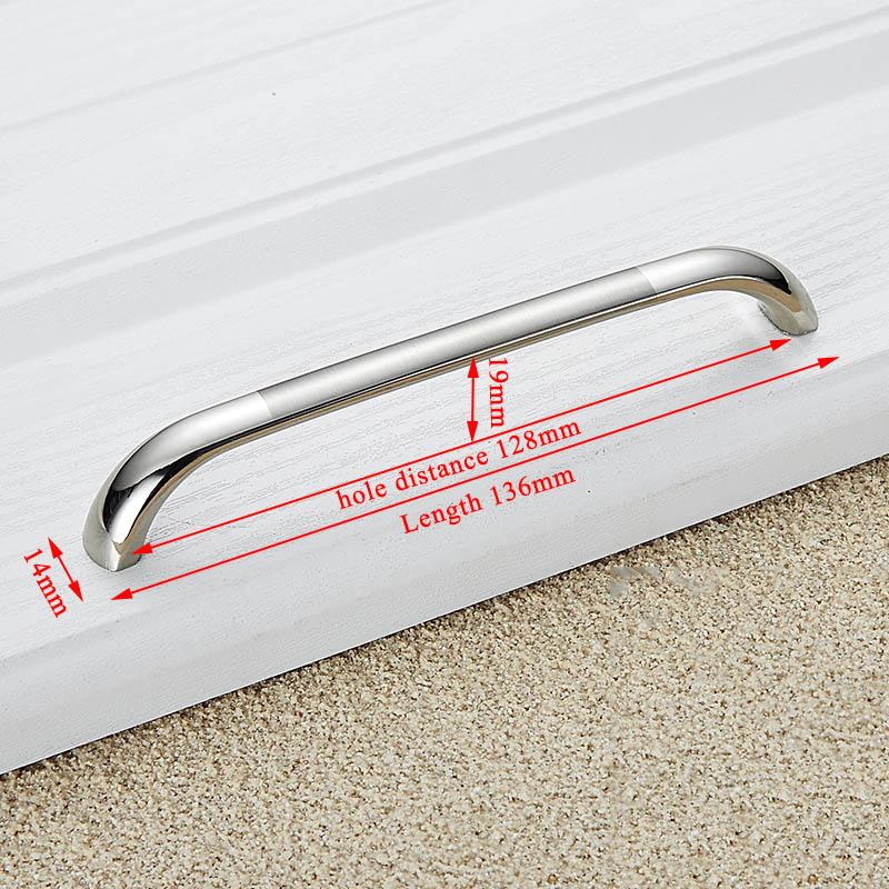KAK Zinc Alloy Modern Cabinet Handles Kitchen Cupboard Door Pulls Drawer Knobs Handles Wardrobe Pulls Furniture Handle