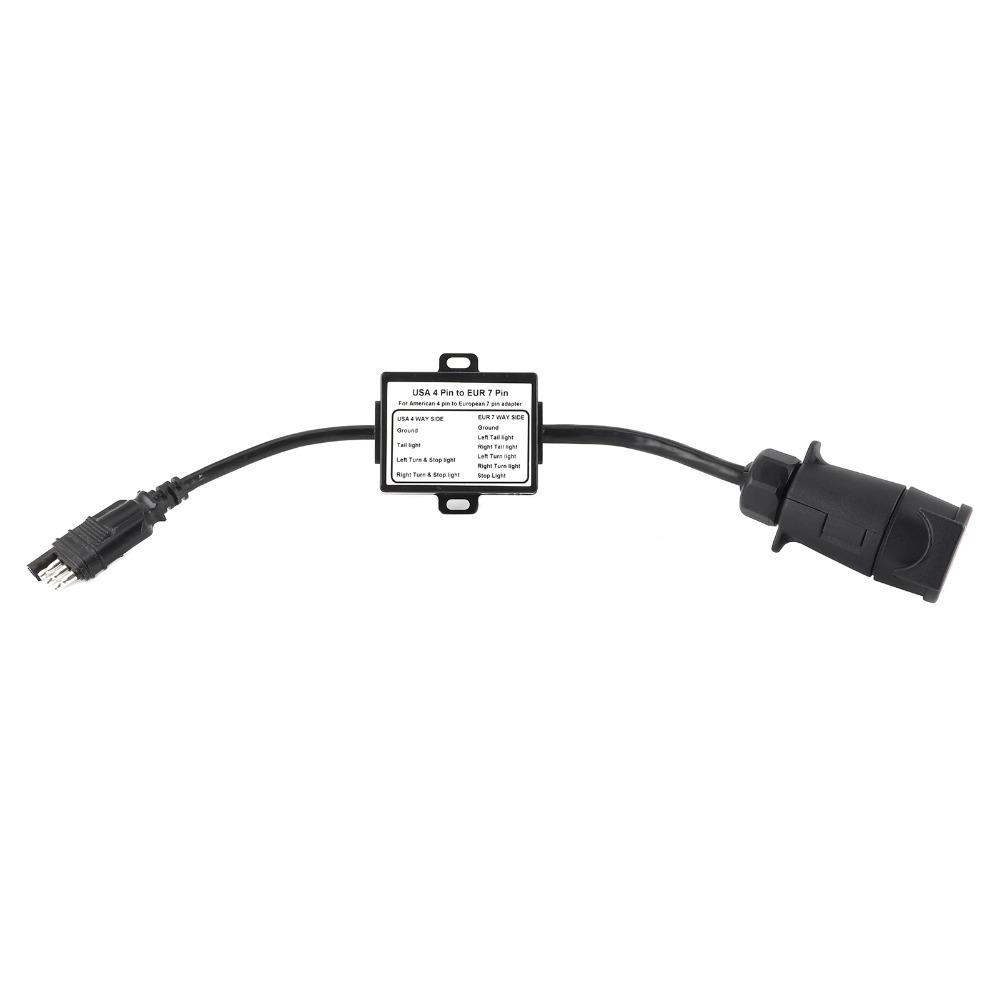 Plastic Trailer Wiring Adapter Black Light Line Converter Trailer Wiring Repair чёрный