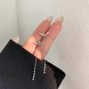 Luxury Women's Dangle Earrings Long Drop Design Silver Color Zircon Korea Earring Exquisite Trendy Wedding Bride Jewelry Gifts