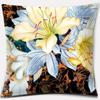 Beautiful Flower Pattern Pillowcase Square Car Sofa Cushion Pillowcase
