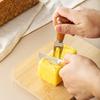Stainless Steel Cheese Knives Cheese Fork Set Wooden Handle Butter Spatula Knife Cheese Spreader Jam Spreader Baking Tools