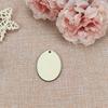Hand-Painted Easter Egg Wood Slice Tag for DIY Crafting