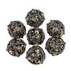 Metal Dice Set for DND, Unique Round Hollow Orb Design for Better Rolling, Beautiful Dragon Metal Dice Set for D&D, Role Playing Games