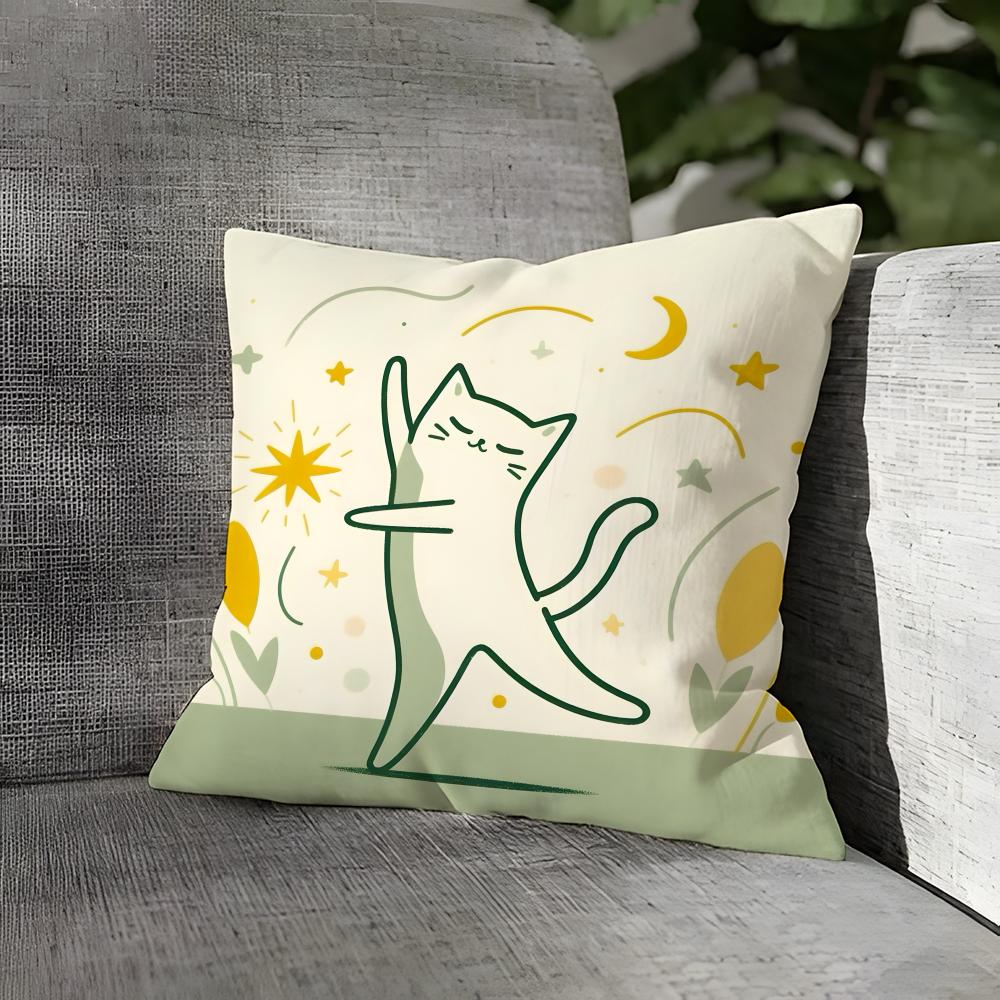 Love Cats Home Decor Pictures Pillow Case Linen Pillows Case Cushions Case Sofa Pillows Case Decor Home
