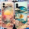For Xiaomi Redmi A2 Case Redmi A2+ Luxury Painted Cover Clear Silicone Soft TPU Phone Case For Xiaomi Redmi A2 Plus RedmiA2 Bags