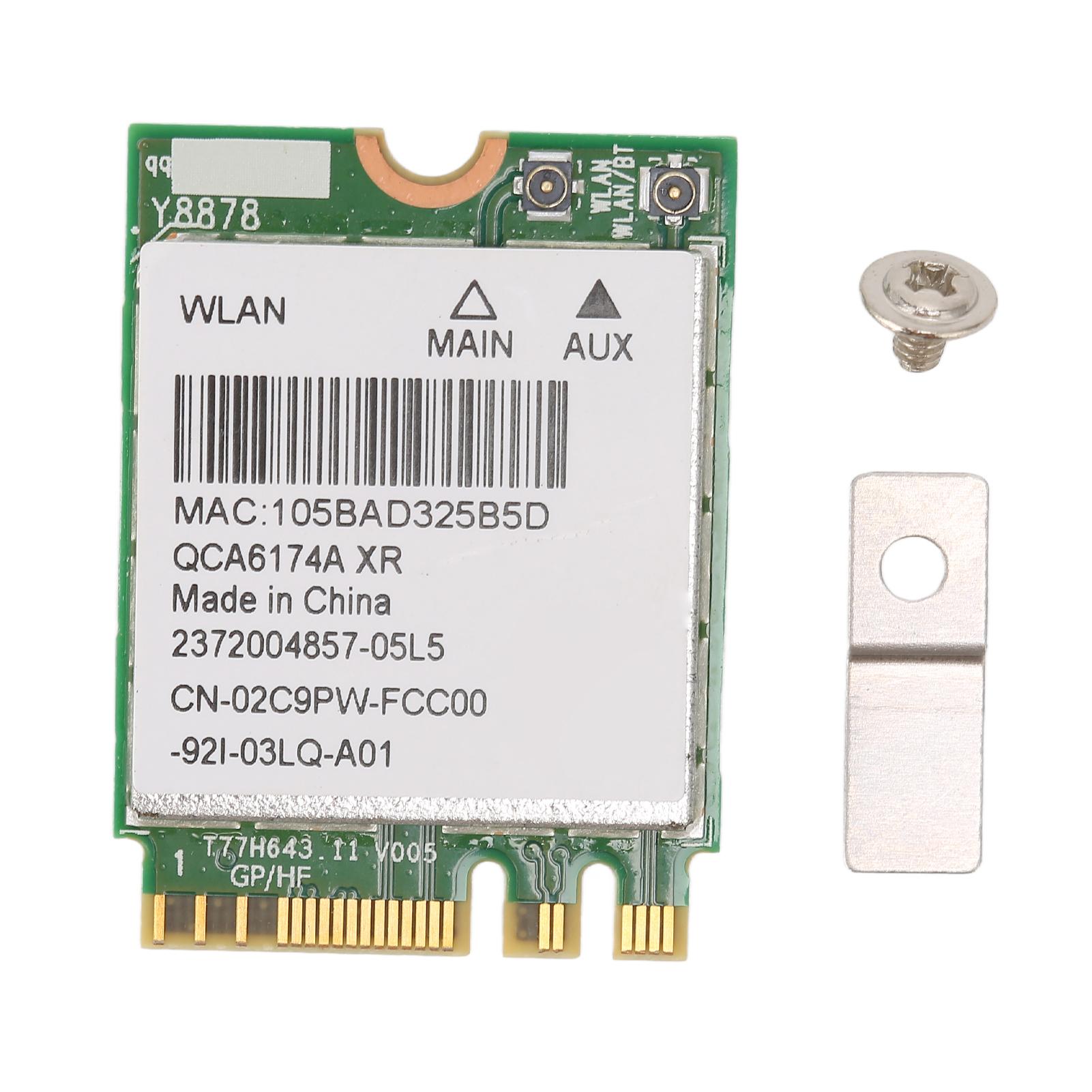 

Wireless Net Card 867M 2.4 GHz5 GHz Dual Band Wear Resistant PCB Wireless Card with M.2 Interface for Laptop