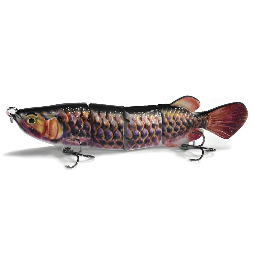 Golden Dragon Multi-jointed Sinking Fishing Lure, 4 Sections, 150mm/34.6g