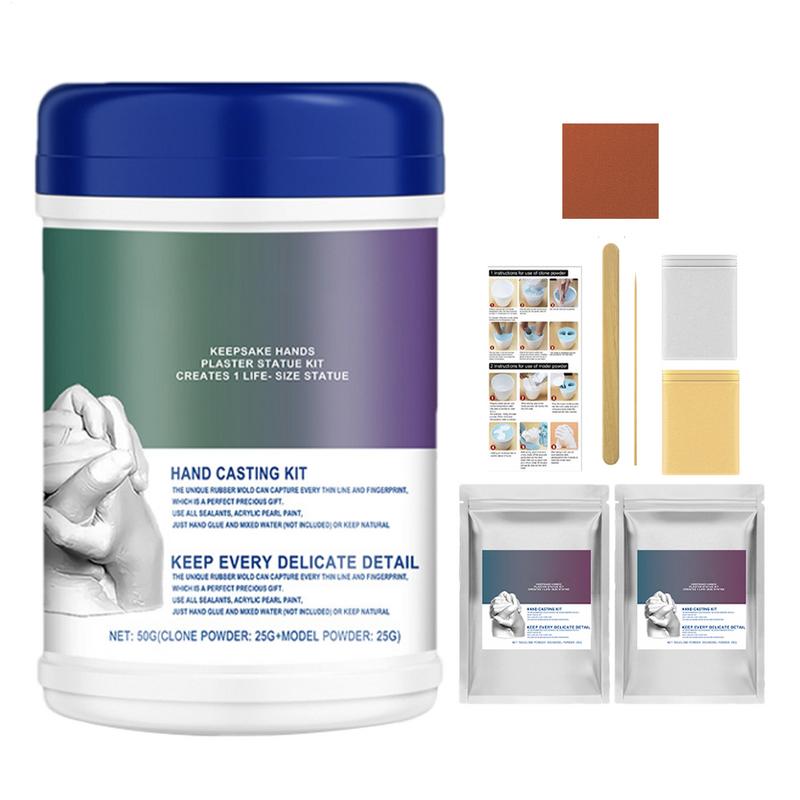 Hand Casting Kit Couples Mold-Maker For Hand Sculptures 3D Keepsake Hand Mold Kit Creative Alginate Molding Powder For Couples