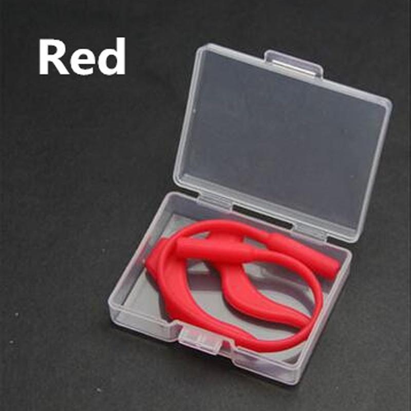 

Силиконовый ремешок для солнцезащитных очков, противоскользящий подвесной крючок для очков, удобный детский ремешок для очков, разноцветный, ручная работа красный