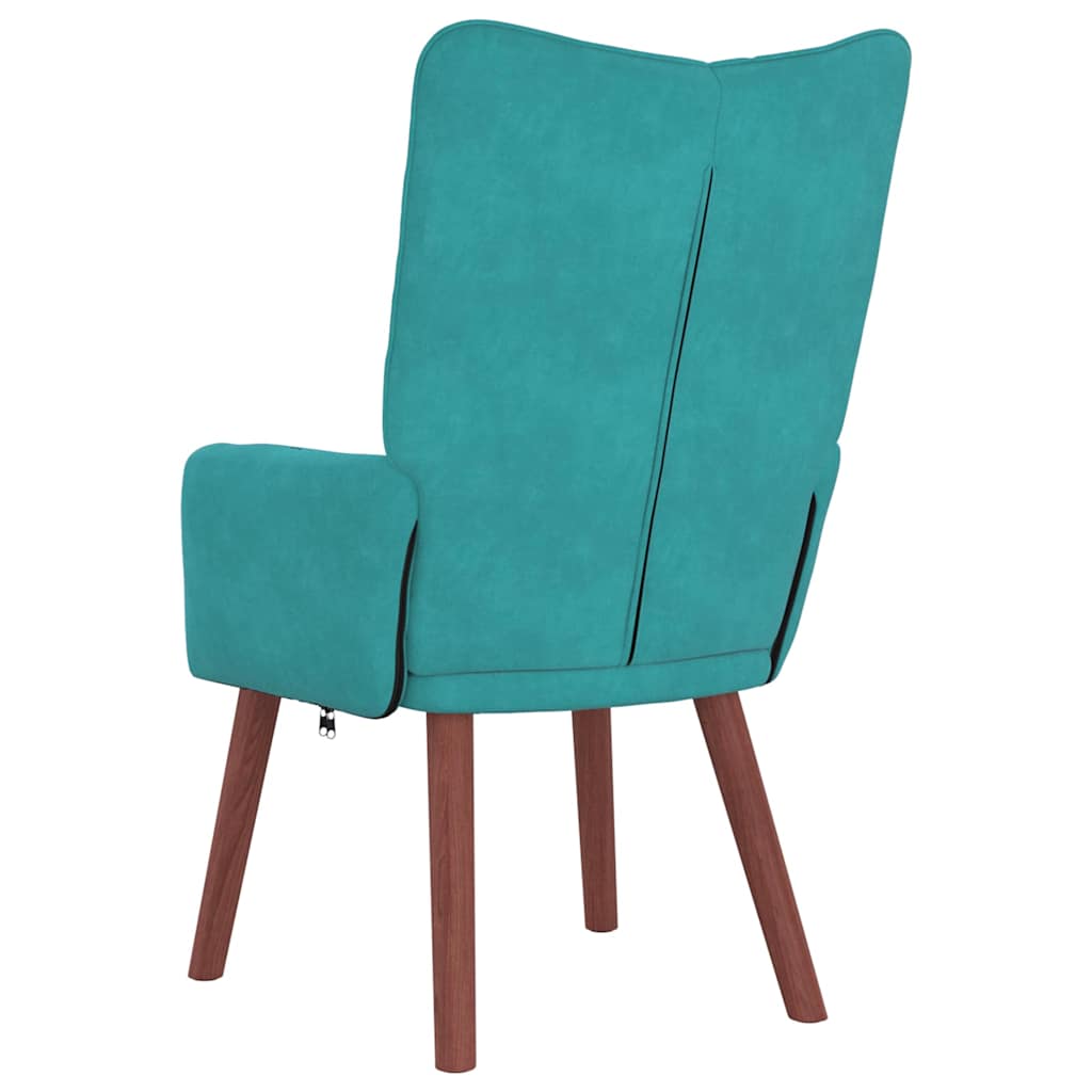 Armchair Turquoise 63 X 67 X 94 Cm Velvet
