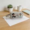 1 Stück Kpop BTS Mitglied Leinwand Federmäppchen Niedliche Chibi Figur Echtes Foto Unterschrift Make-up Tasche Multifunktionale Organizer Tasche mit Griff, Army Merch