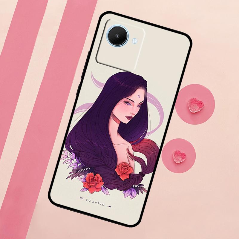 Horoscope Girl Scorpio Taurus Virgo For Realme 15 Pro 10 11 12 13 14 Pro Plus GT7 C67 C65 C63 C61 C55 C53 C51 C35 C71 C75 Case