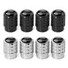 4PC Aluminium Car Tire Valve Stems Cap Gear-Shaped-Valve For Volkswagen TSI TDI R32 MK4 GTI Golf Polo Tiguan Passat Jetta Touran
