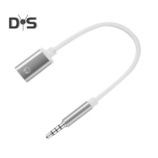 

3,5 мм мужской-женский тип C аудиокабель адаптер для наушников для MP3-плеера ноутбука планшета шумоподавляющий аудиоадаптер без потерь для гарнитуры серебряный