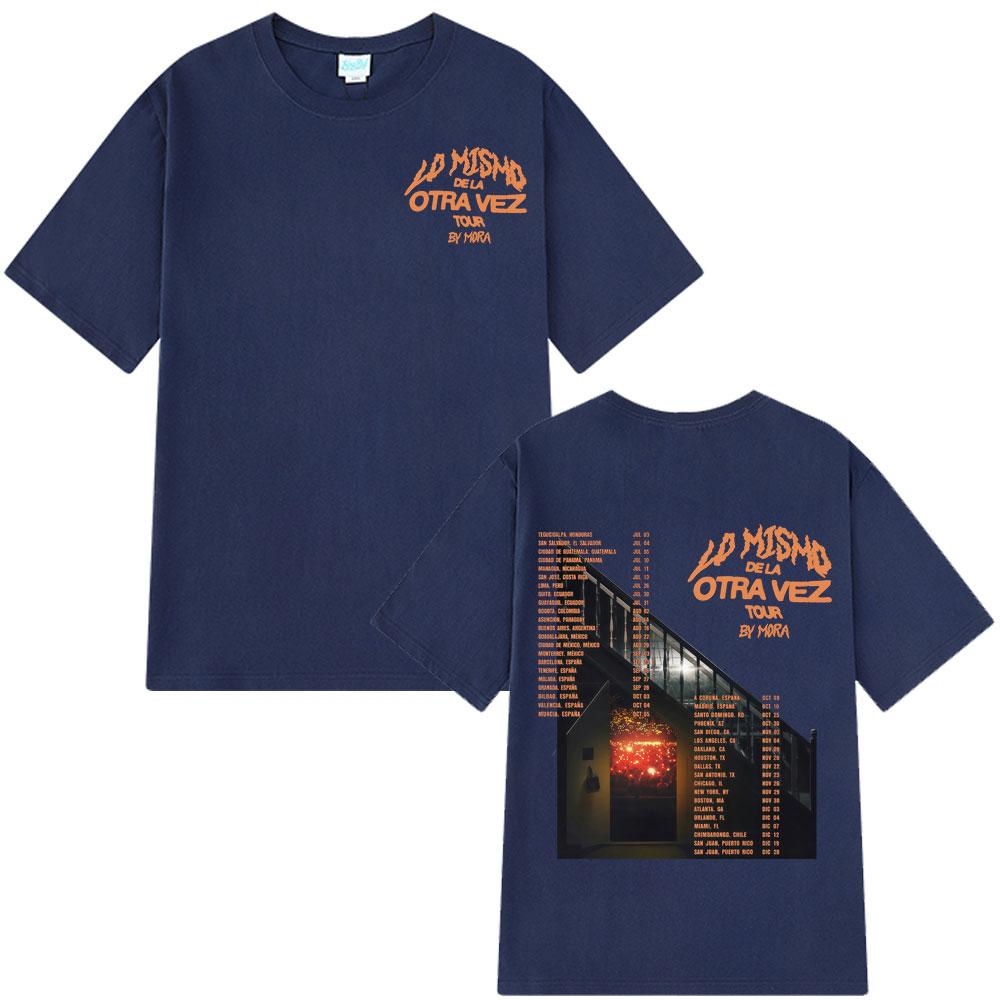 2025 Léto Mora Lo Mismo Dela Otra Vez Tour Merch Gotické Pánské Dámské Hip Hop 100% Čistá Bavlna Tričko Oversized Harajuku Tričko