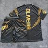 MOTO Top Boxer MMA Octagon Kooi Merab Dvalishvili T-shirt Short Set Mannen Sport Training Hardloop Set Sneldrogend Vechtset
