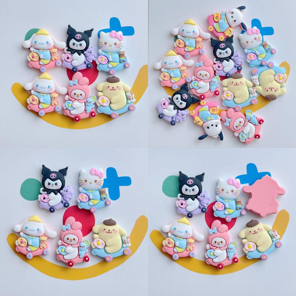 Cream Jelly Diy Phone Case Hairpin Cartoon Dog Car Tree Resin Accessories Characters)