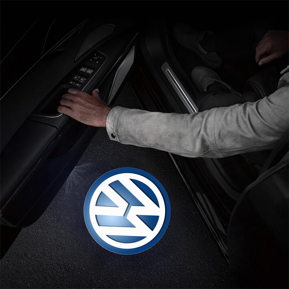 

For VW Volkswagen Jetta MK5 Golf Car Laser Projector HD LED Induction Lamp Wireless Magnetic Welcome Light For Volkswagen VW Gol 1pc