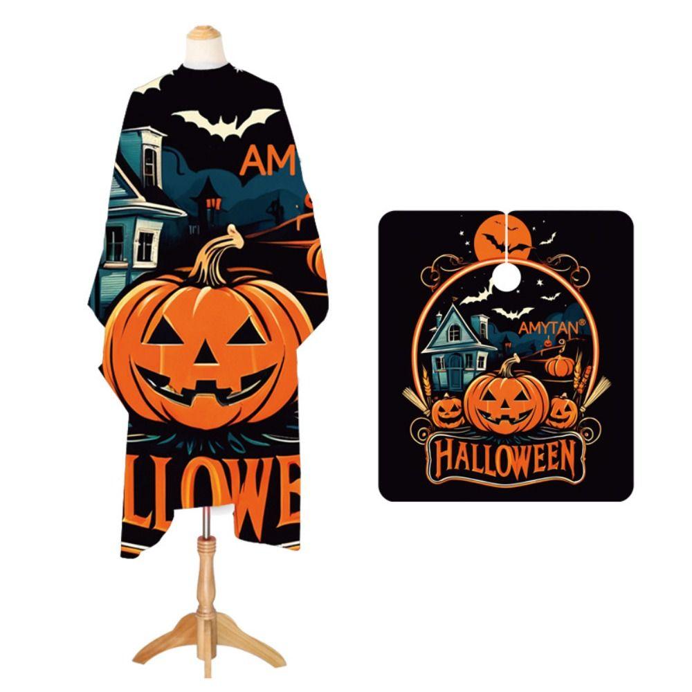 

Хэллоуинский парикмахерский фартук-накидка Призрак Водонепроницаемая накидка для стрижки Профессиональная парикмахерская накидка Подарок Style 6