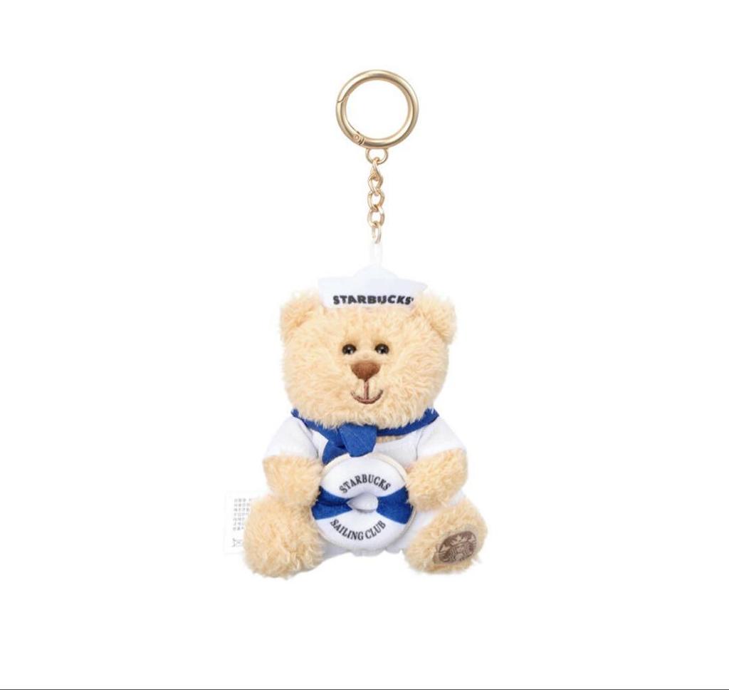 [USED] Korea Limited Edition Starbucks 2025 Summer Sailor Bearista Keychain