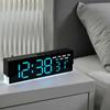 Digital Alarm Clock Large LED Display Brightness Adjustable Battery Operated Home Bedroom Clock with Week Temperature