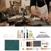 50pcs DIY Handwork Craft Leather Hand Sewing Tools Needle Wax Thread Punch Hole Tool Kit