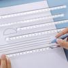 Minimalist Transparent Triangular 3D Scale Ruler: Multifunctional Drawing and Measuring Tool for Students