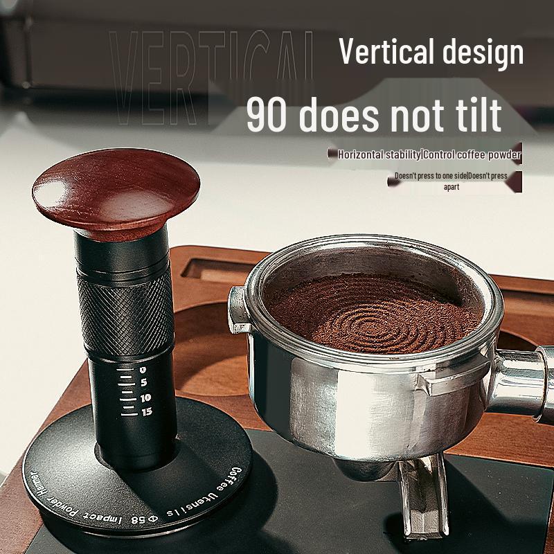 Impact Powder Hammer Coffee Tamper with Balanced Springback - Available In 51/53/58mm