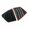 Für Honda Accord 8. Limousine 2008-2013 Auto Heckklappenfenster Seitenjalousie Abdeckung Zierleiste Aufkleber Lüftungsschaufel ABS Kohlefaser Schwarz