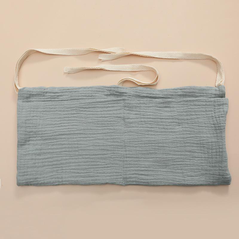 Baby Bedside Storage Bag With Double Pockets Made Of Cotton For Nursery Organization