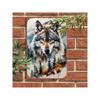 Vintage Metal Wolf Sign Wall Art Retro Bar Decor Tin Poster