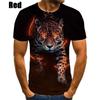 T-Shirts Tier Jaguar 3D Gedruckt Sommer Herren T-Shirts Streetwear Rundhals Hip Hop Übergroßes T-Shirt Herren Tops Kleidung