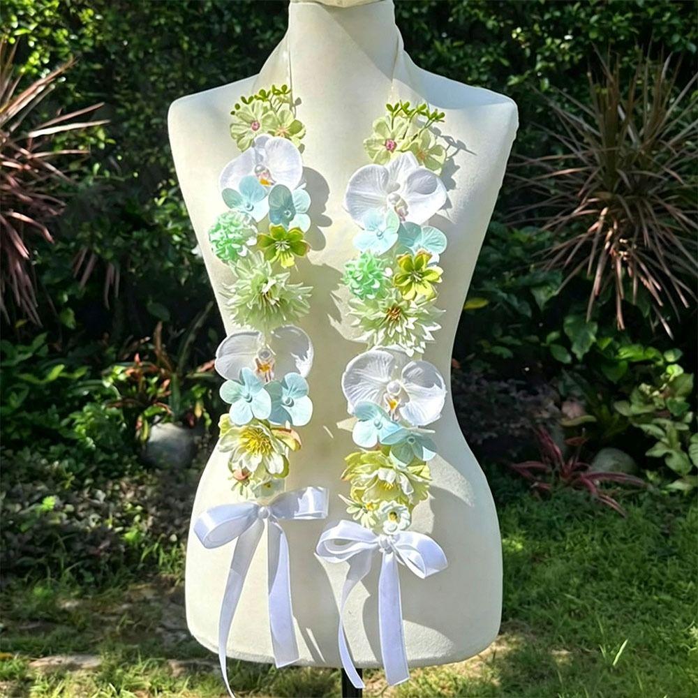 Reusable Satin Flower Shawl Artificial Flowers Artificial Flower Sash New Flower Lei Birthday