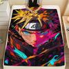 1Pc Naruto Print Flannel Blanket, High quality Comfortable for All Seasons, Home Decor, Warmth and Comfort, Perfect for Christmas Gifts