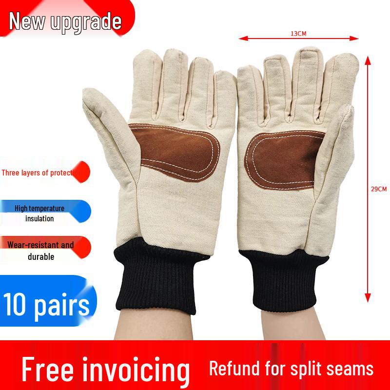 Yuzhuxun Three-Layer Canvas Work Gloves
