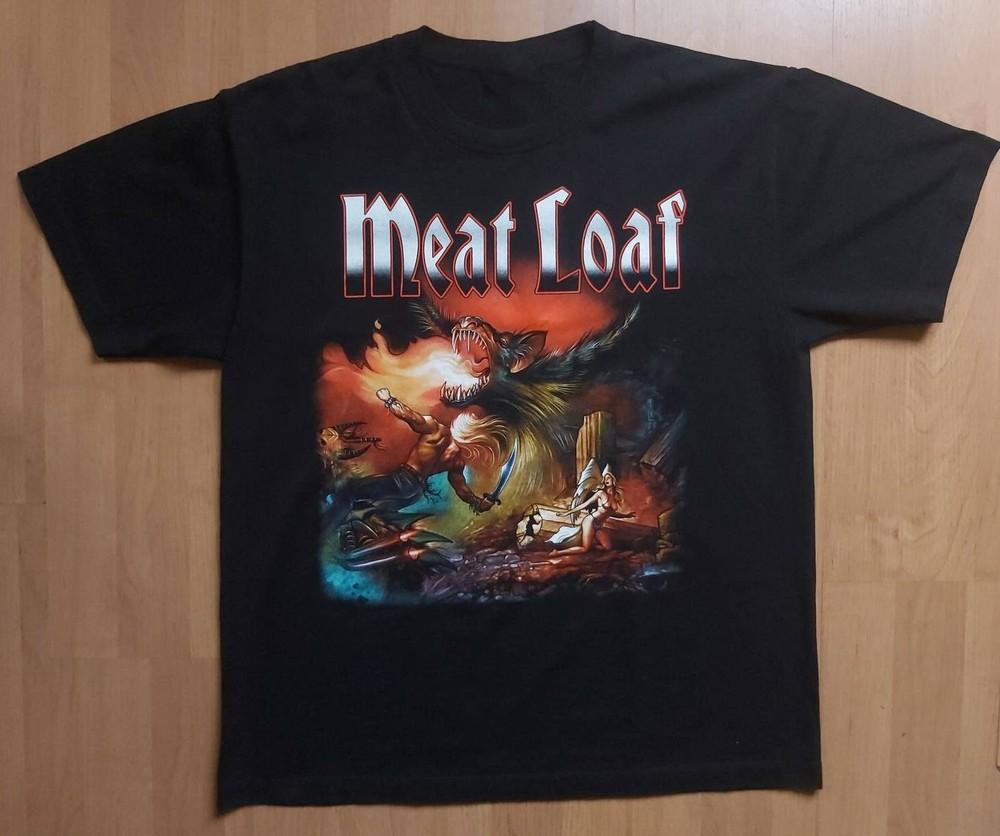 Vtg Meat Loaf Singer For Fans Cotton Black Full Size Unisex Shirt SE107 Unisex T-Shirt XL